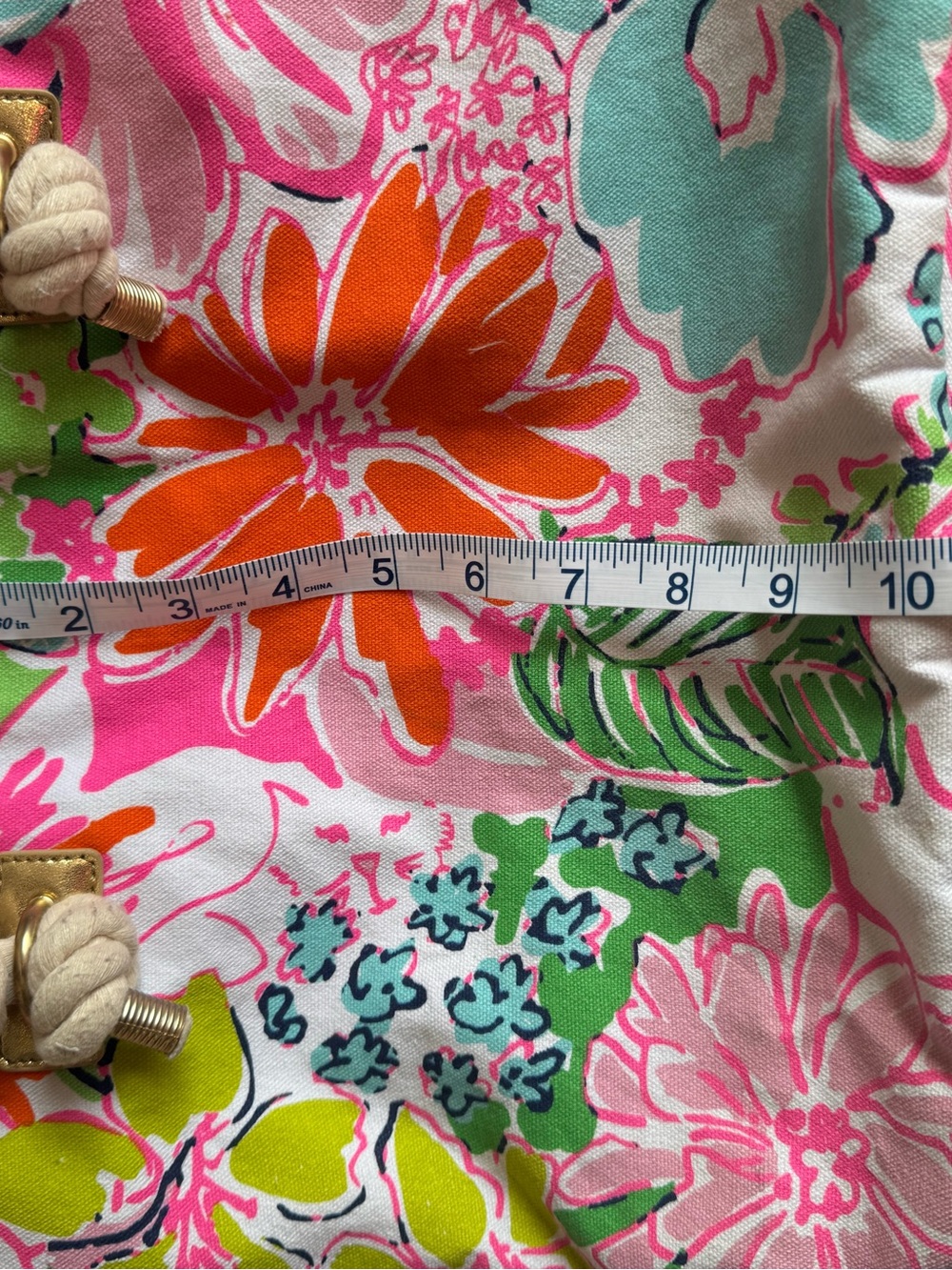 Lilly Pulitzer for Target Floral Canvas Rope Tote Bag - Picture 6 of 7
